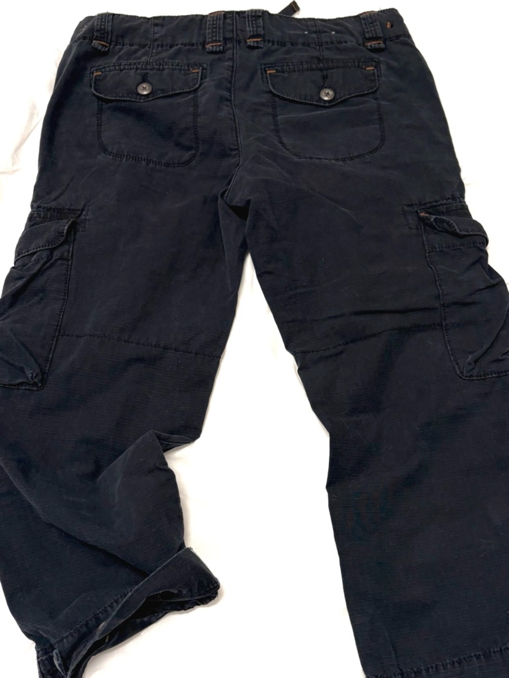 Polo Ralph Lauren Jeans Low Rise Cargo Bermuda Shorts Black Utility Women's 4 - Picture 6 of 11